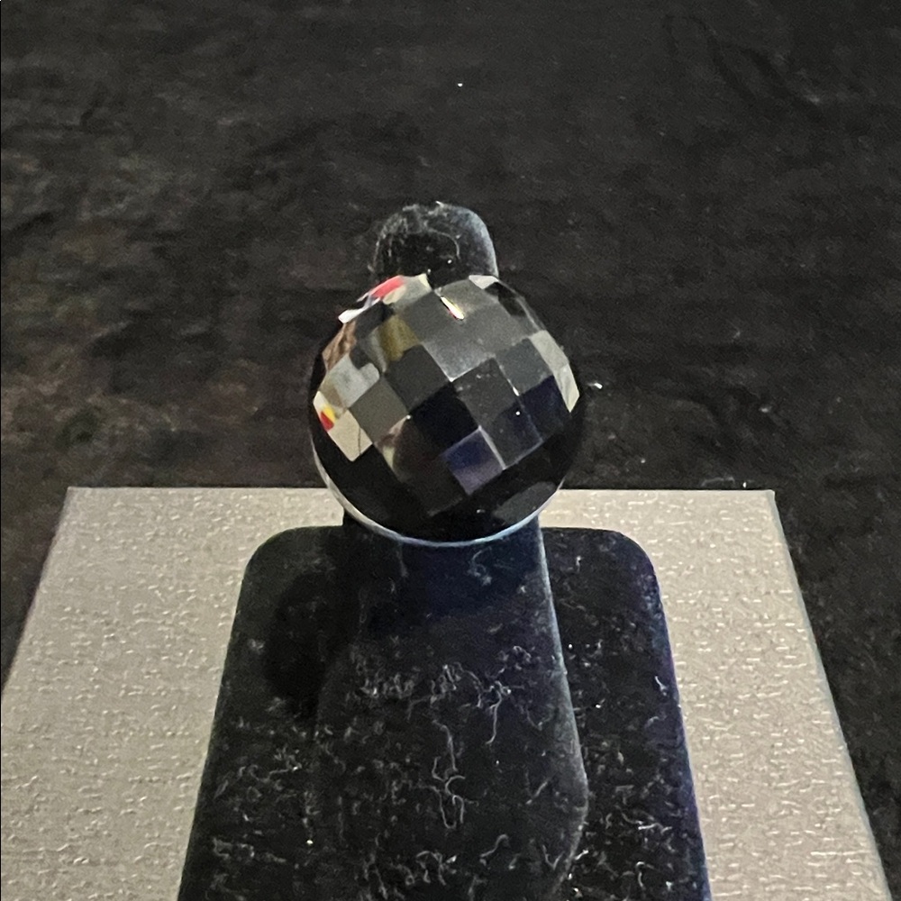 Onyx and silver ring